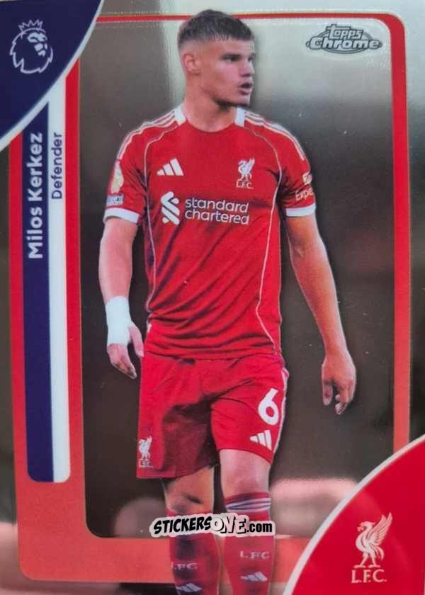 Cromo Milos Kerkez - Chrome Premier League 2025-2026 n. 111 - Topps
