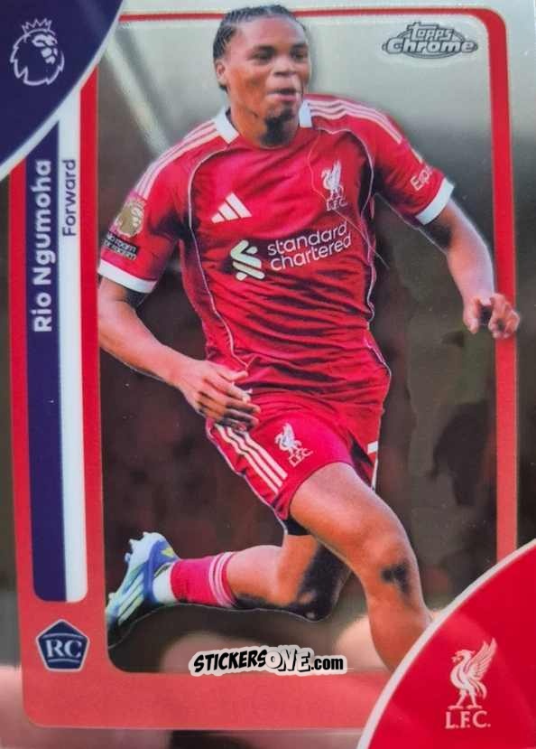 Figurina Rio Ngumoha - Chrome Premier League 2025-2026 n. 112 - Topps