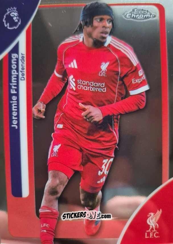 Figurina Jeremie Frimpong - Chrome Premier League 2025-2026 n. 114 - Topps