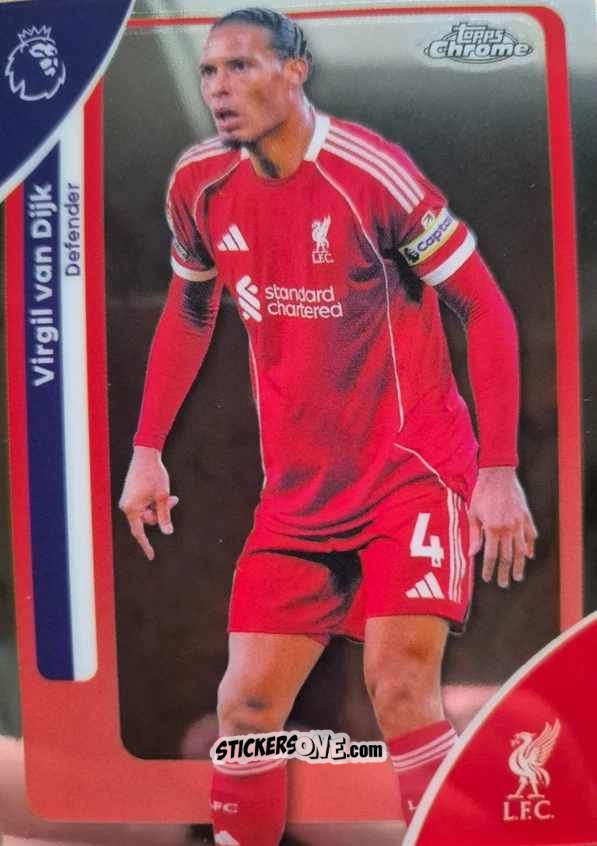Sticker Virgil van Dijk - Chrome Premier League 2025-2026 n. 116 - Topps