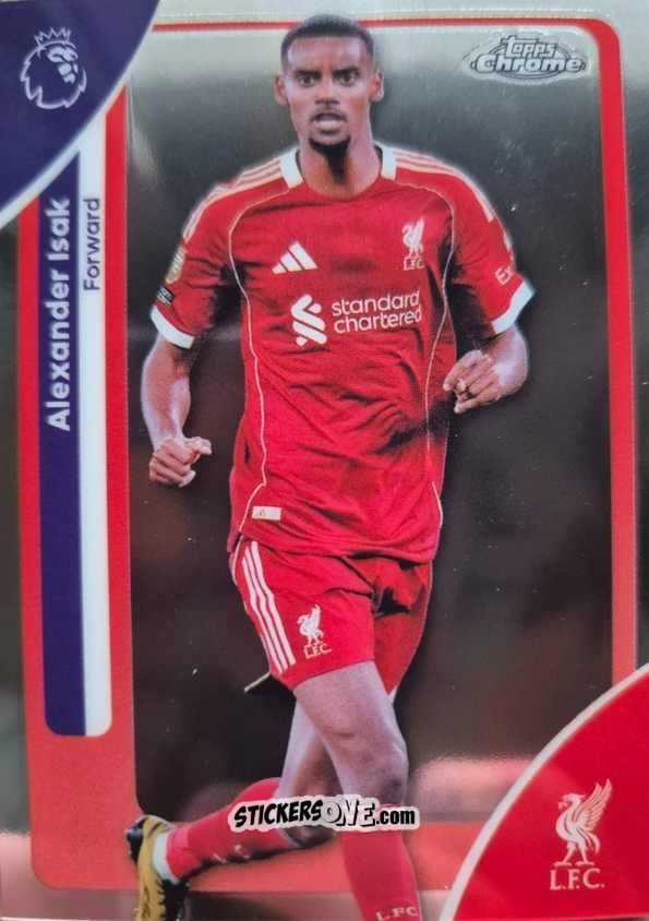 Figurina Alexander Isak - Chrome Premier League 2025-2026 n. 117 - Topps