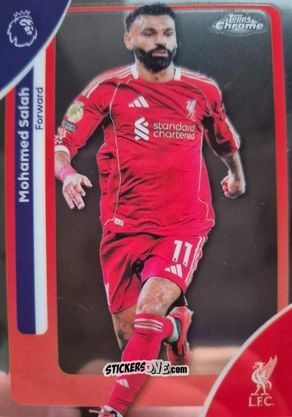 Sticker Mohamed Salah - Chrome Premier League 2025-2026 n. 118 - Topps