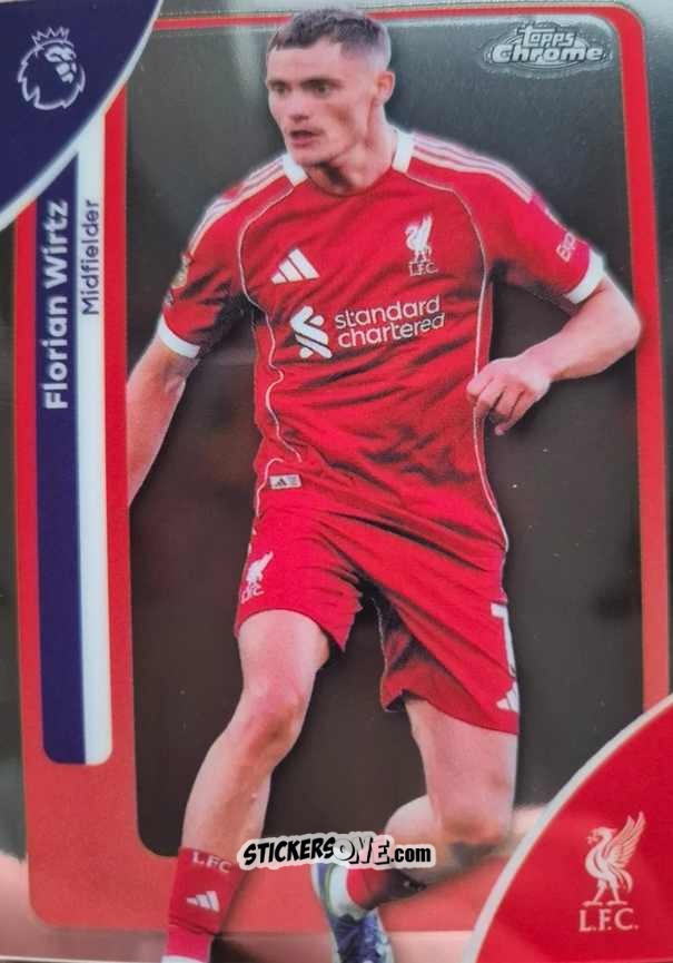Figurina Florian Wirtz - Chrome Premier League 2025-2026 n. 119 - Topps