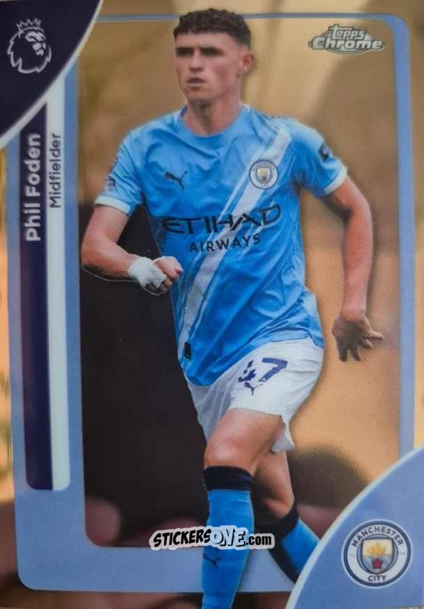 Sticker Phil Foden - Chrome Premier League 2025-2026 n. 124 - Topps