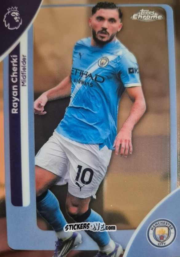 Figurina Rayan Cherki - Chrome Premier League 2025-2026 n. 126 - Topps