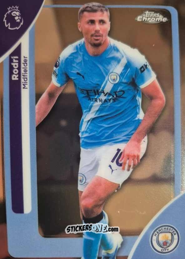 Cromo Rodri - Chrome Premier League 2025-2026 n. 127 - Topps