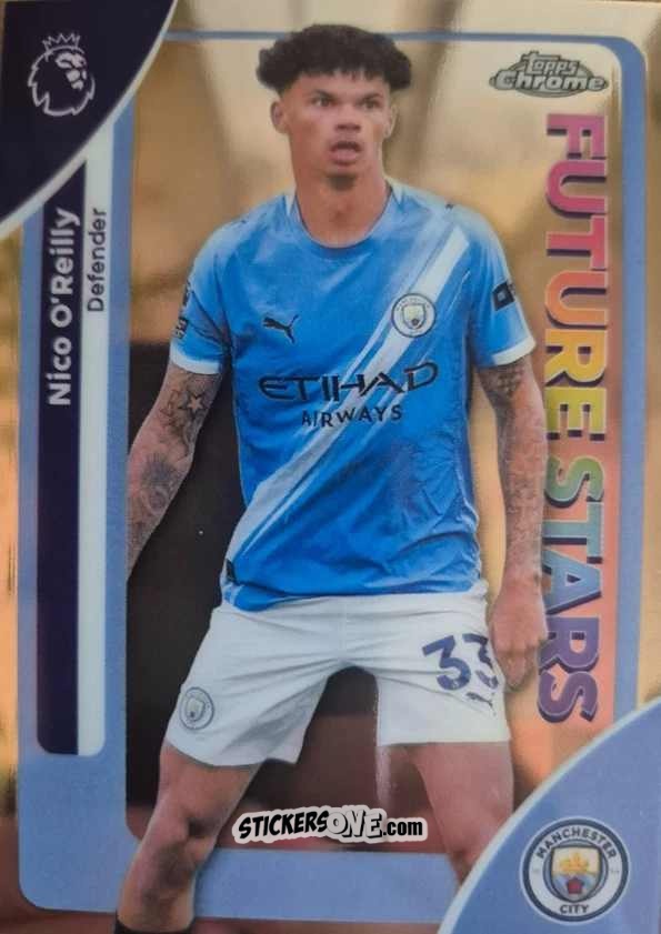 Figurina Nico O'Reilly - Chrome Premier League 2025-2026 n. 130 - Topps