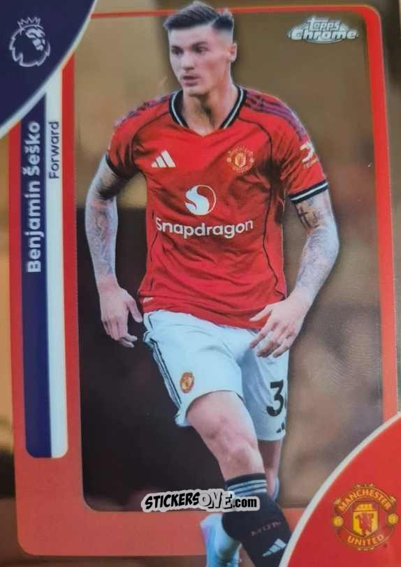 Cromo Benjamin Šeško - Chrome Premier League 2025-2026 n. 137 - Topps