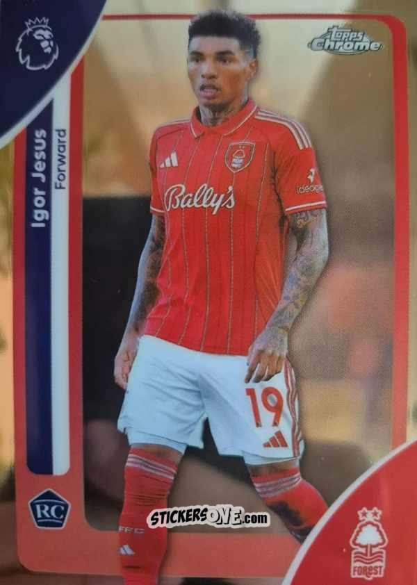 Figurina Igor Jesus - Chrome Premier League 2025-2026 n. 151 - Topps