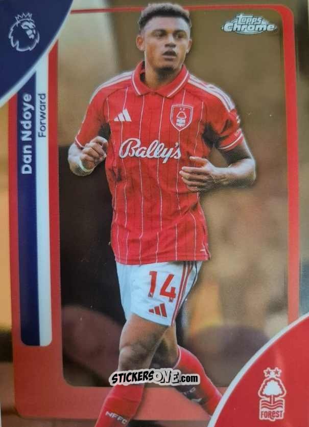 Figurina Dan Ndoye - Chrome Premier League 2025-2026 n. 153 - Topps