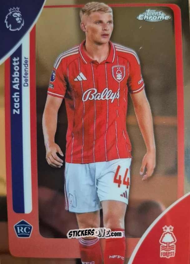 Cromo Zach Abbott - Chrome Premier League 2025-2026 n. 157 - Topps