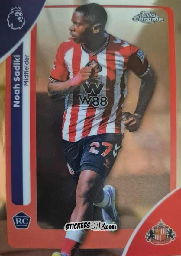 Figurina Noah Sadiki - Chrome Premier League 2025-2026 n. 161 - Topps