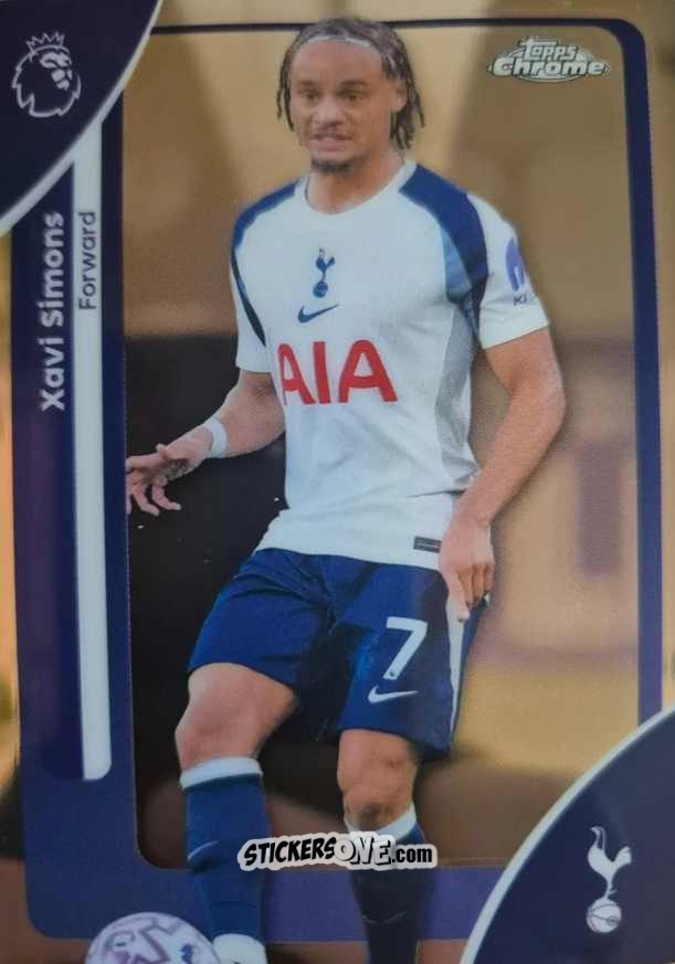 Cromo Xavi Simons - Chrome Premier League 2025-2026 n. 175 - Topps