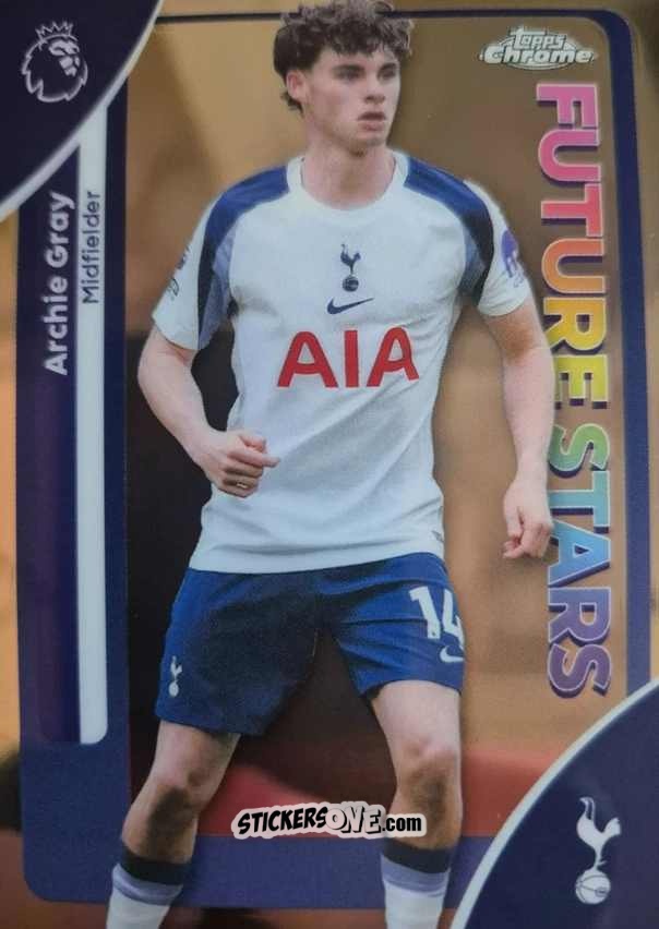 Sticker Archie Gray - Chrome Premier League 2025-2026 n. 179 - Topps