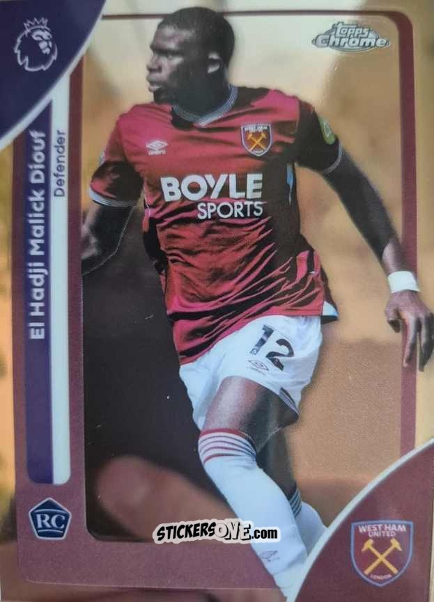 Cromo El Hadji Malick Diouf - Chrome Premier League 2025-2026 n. 181 - Topps