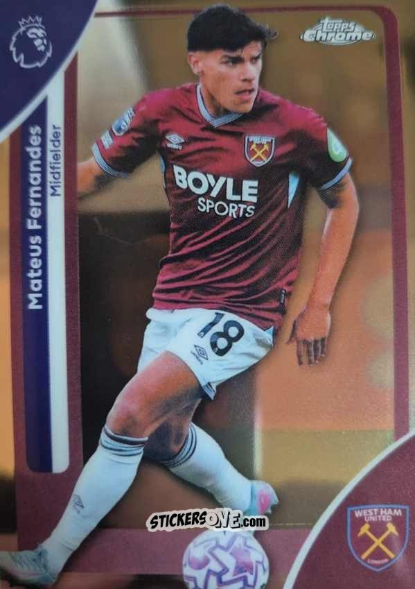 Cromo Mateus Fernandes - Chrome Premier League 2025-2026 n. 183 - Topps