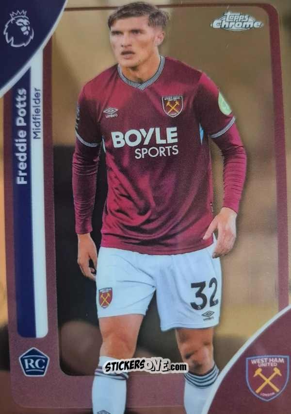Figurina Freddie Potts - Chrome Premier League 2025-2026 n. 186 - Topps