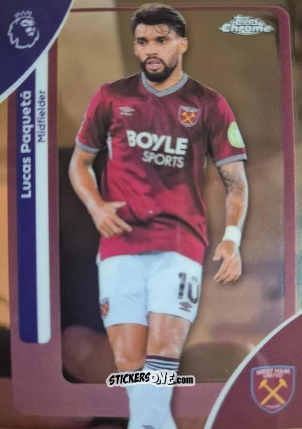 Figurina Lucas Paquetá - Chrome Premier League 2025-2026 n. 187 - Topps