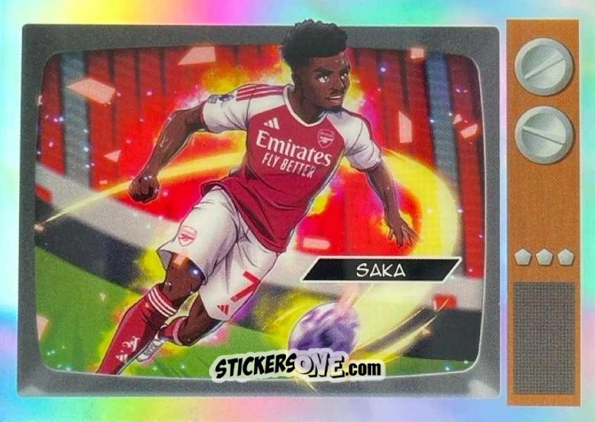 Sticker Bukayo Saka - Chrome Premier League 2025-2026 n. CA-BS - Topps