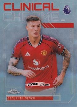Cromo Benjamin Šeško - Chrome Premier League 2025-2026 n. CC-22 - Topps