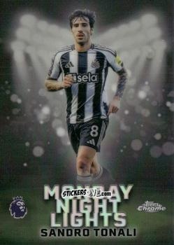 Figurina Sandro Tonali - Chrome Premier League 2025-2026 n. MNL-1 - Topps