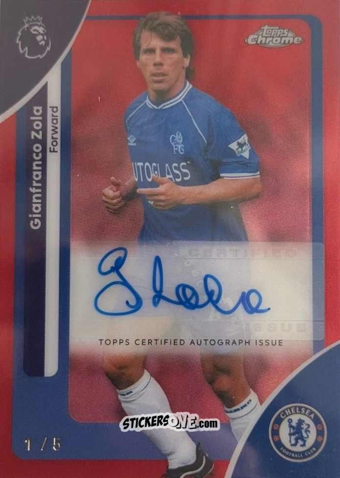 Cromo Gianfranco Zola - Chrome Premier League 2025-2026 n. A-GZ - Topps