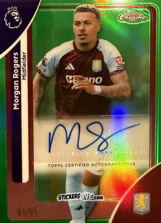 Cromo Morgan Rogers - Chrome Premier League 2025-2026 n. A-RO - Topps