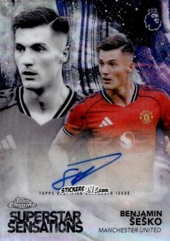 Cromo Benjamin Šeško - Chrome Premier League 2025-2026 n. SUP-KO - Topps