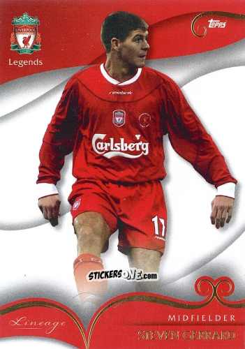 Cromo Steven Gerrard - Liverpool 2022-2023 Lineage
 n. 45 - Topps