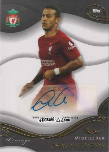 Cromo Thiago Alcântara - Liverpool 2022-2023 Lineage
 n. AU-TH - Topps