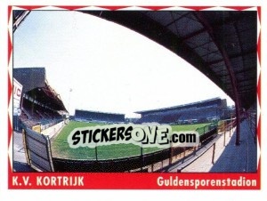 Sticker K.V. Kortrijk (Guldensporenstadion)