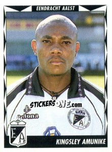 Cromo Kingsley Amunike - Football Belgium 1998-1999 - Panini
