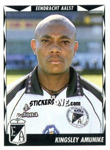 Figurina Kingsley Amunike - Football Belgium 1998-1999 - Panini