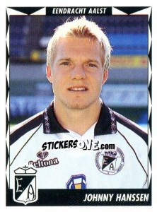 Figurina Johnny Hanssen - Football Belgium 1998-1999 - Panini