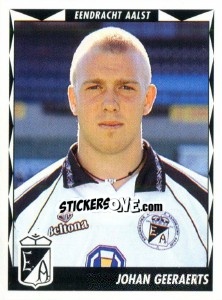 Sticker Johan Geeraerts - Football Belgium 1998-1999 - Panini