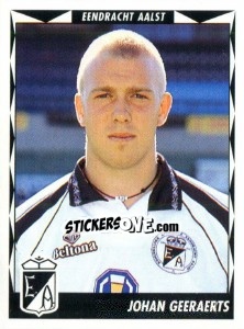 Sticker Johan Geeraerts - Football Belgium 1998-1999 n. 39 - Panini
