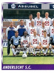 Sticker Elftal / Equipe - Football Belgium 1998-1999 - Panini