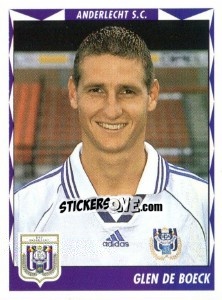 Sticker Glen De Boeck - Football Belgium 1998-1999 n. 50 - Panini