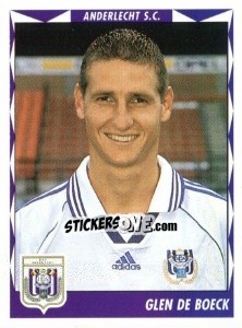 Sticker Glen De Boeck - Football Belgium 1998-1999 - Panini