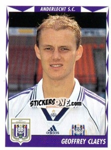 Sticker Geoffrey Claeys - Football Belgium 1998-1999 - Panini