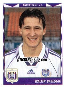 Sticker Walter Baseggio - Football Belgium 1998-1999 - Panini