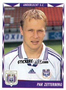 Sticker Par Zetterberg - Football Belgium 1998-1999 n. 58 - Panini