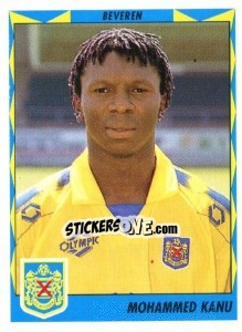 Sticker Mohammed Kanu - Football Belgium 1998-1999 n. 75 - Panini