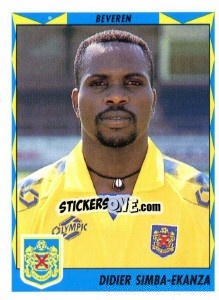 Sticker Didier Simba-Ekanza - Football Belgium 1998-1999 n. 79 - Panini