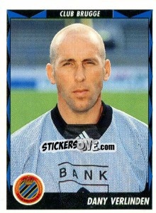Figurina Dany Verlinden - Football Belgium 1998-1999 - Panini