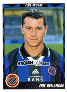 Sticker Eric Deflandre - Football Belgium 1998-1999 - Panini