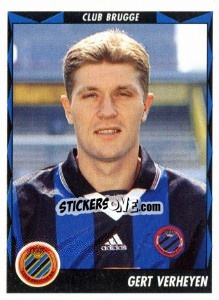 Sticker Gert Verheyen - Football Belgium 1998-1999 - Panini