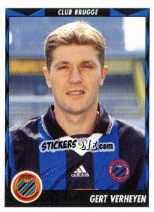Sticker Gert Verheyen - Football Belgium 1998-1999 n. 97 - Panini