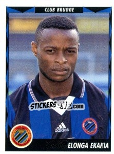 Sticker Elonga Ekakia - Football Belgium 1998-1999 - Panini