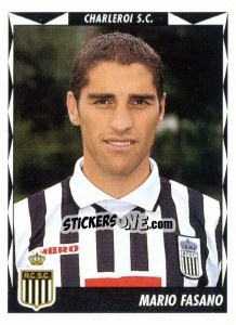 Sticker Mario Fasano - Football Belgium 1998-1999 - Panini